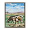 Stupell Industries Grazing Cattle Landscape Framed Floater Canvas Wall Art Design by Melissa Wang